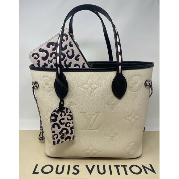 Louis Vuitton Neverfull Tote MM Ivory Leather - Picture 4 of 14